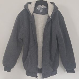 U. S. Life Gray Kids Hoodie Size XL